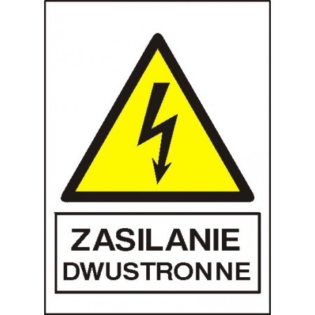 EG-tablice magnetyczna „ZASILANIE DWUSTRONNE”